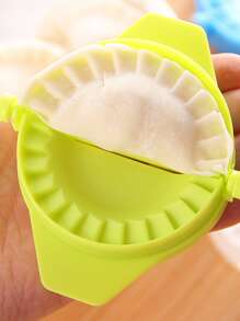 1pc PP Dumpling Mold, Daily Manual Dumpling Maker Press For Kitchen - Green - View 4