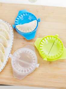1pc PP Dumpling Mold, Daily Manual Dumpling Maker Press For Kitchen - Green - View 3