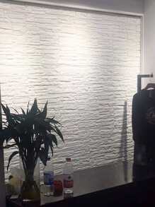 1 件，欧洲复古白色石材 3D 墙板剥离和粘贴 3D 壁纸，自粘防水防潮可水洗柔软防刮泡沫板适用于客厅、卧室、洗衣房、厨房、壁炉、电视墙装饰，翻新贴纸剥离墙板、墙纸、壁纸、春季装饰品让您的家焕然一新，拉玛装饰贴纸 - 白色 - 查看 7