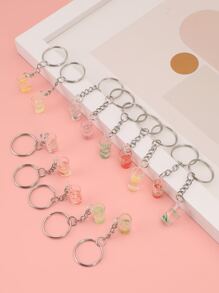 Móc khóa quyến rũ đồ uống 14 chiếc - Nhiều màu - Xem 2