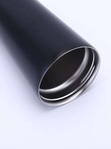 1pc Stainless Steel Straw Tumbler - Black - View 3