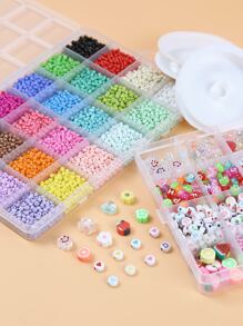 4pcs/set Letter Detail DIY Jewelry Accessory Set - Multicolor - View 2