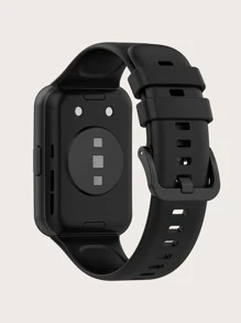 Red Silicone Strap For Watch Fit 2 - Black - View 2