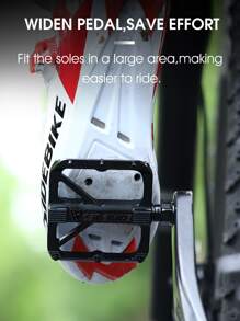 WEST BIKING 2pcs Aluminum Alloy Bicycle Pedal - Black - View 6