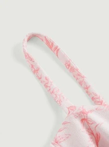 SHEIN MOD Floral Print Split Hem Cami Dress - Multicolor - View 3