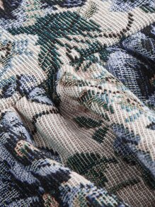 SHEIN MOD Allover Floral Print Zip Back Dress - Multicolor - View 4