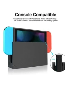 3 miếng kính cường lực bảo vệ màn hình cao cấp tương thích với Switch - Trong sáng - Xem 3