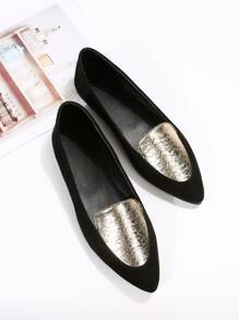 Giày bệt Nữ Khối Màu Đúng mốt - Nhiều màu - Xem 5