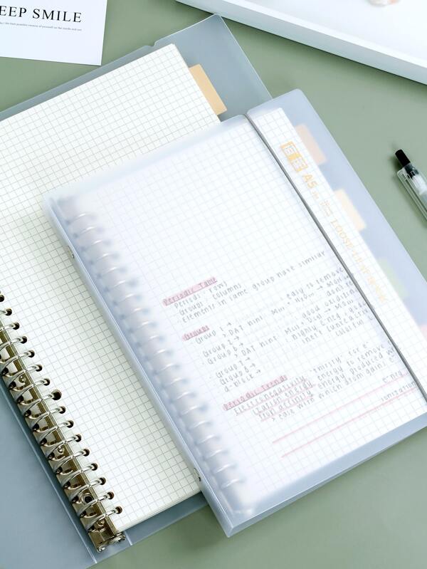 1pc Random Minimalist Loose Leaf Notebook | SHEIN UK