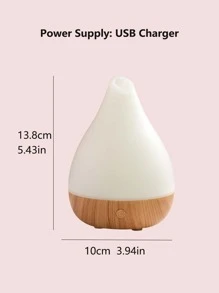 ellestfun 1 pieza Difusor de aceites esenciales ultrasónico de 7 modos de color - Blanco - Ver 7