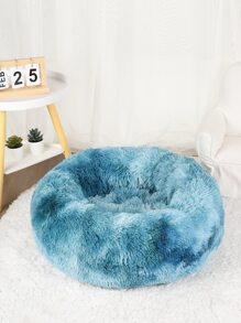 1入組長毛絨紮染藍色，四個季節，透氣，保暖，寵物床適合各種尺寸貓和狗，所有季節 - 藍色 - 查看 2