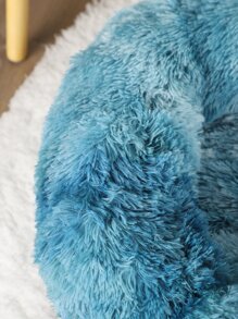 1入組長毛絨紮染藍色，四個季節，透氣，保暖，寵物床適合各種尺寸貓和狗，所有季節 - 藍色 - 查看 6