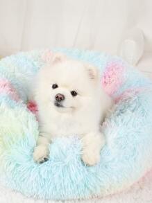 1 Miếng Sang trọng Cầu vồng Màu sắc Ấm áp & Thoáng khí Tất cả các mùa Giường thú cưng , Thích hợp Đối với Nhỏ/Trung bình/Lớn Chó Và Mèo - Nhiều màu - Xem 3