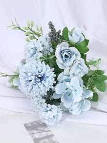 1pc Artificial Flower Bouquet - Blue - View 5
