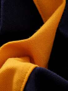 Yierying Baby Boy Two Tone Polo Shirt - Multicolor - View 3