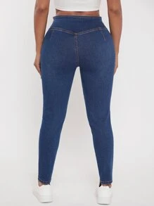 SHEIN SXY Jeans ajustados unicolor