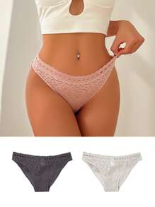 3 gói Ren hoa Quần nữ Đồ lót - Nhiều màu - Xem 5