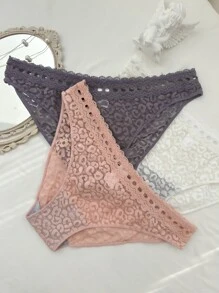 3 gói Ren hoa Quần nữ Đồ lót - Nhiều màu - Xem 8