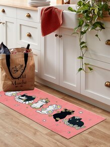 1入組可愛粉色貓咪造型地毯 - 彩色 - 查看 4