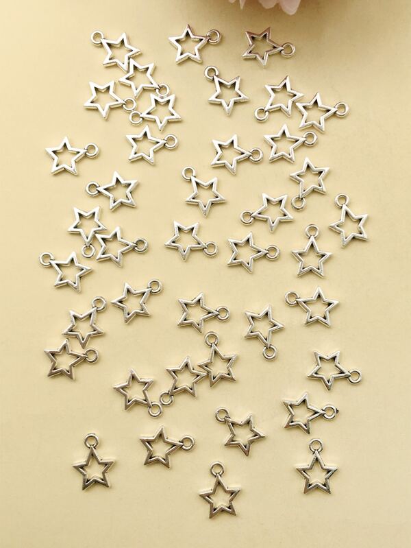 40 pièces/set Pendentif DIY En Alliage Étoile