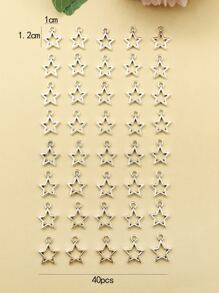 40 pièces/set Pendentif DIY En Alliage Étoile