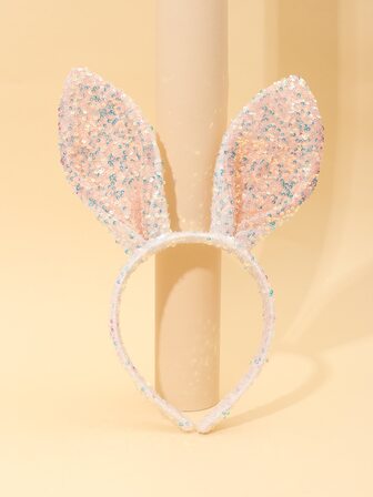 小女童亮片耳朵裝飾髮箍