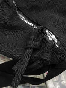 Men Minimalist Hobo Bag - Black - View 5