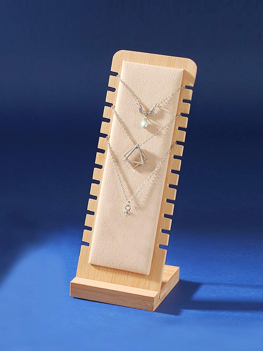 1 pieza Estante de almacenamiento de joya de madera - Multicolor - Ver 1