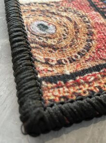 1pc Geometric Pattern Rug ,Room Decor - Multicolor - View 5