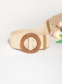 2pcs/Set Women's Boho Braided Woven PP Straw Waist Belt - Multicolor - View 5