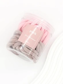 50pcs Solid Hair Tie - Pink - View 2