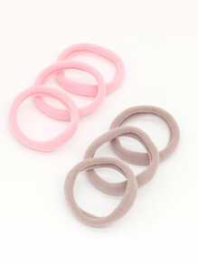 50pcs Solid Hair Tie - Pink - View 4