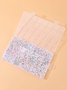 1 hộp Chi tiết chữ cái Phụ kiện trang sức DIY - Nhiều màu - Xem 3