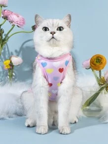 PETSIN 1入組愛心圖案寵物背心 - 彩色 - 查看 4