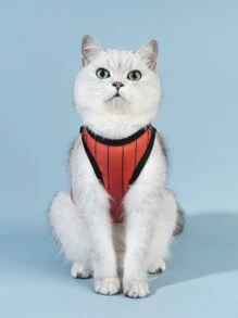 PETSIN 1pc Striped & Letter Graphic Pet Tank - Multicolor - View 3