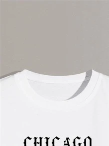 Manfinity Roghcode Men Hands And Slogan Graphic Tee - White - View 3