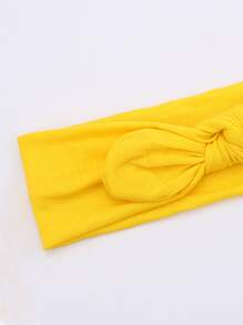 Bow Decor Hair Band - Yellow - View 2