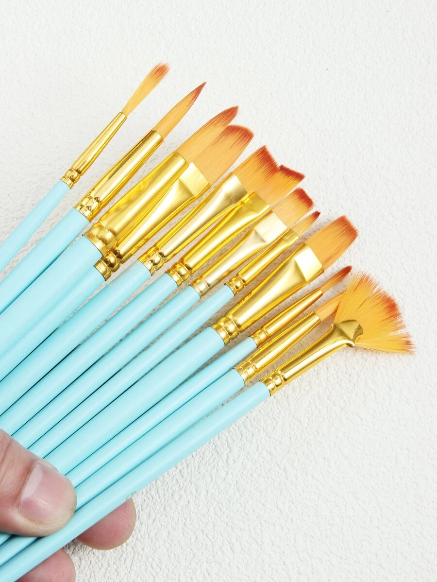 12入組木頭藝術刷套裝