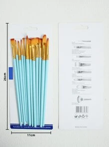 12入組木頭藝術刷套裝