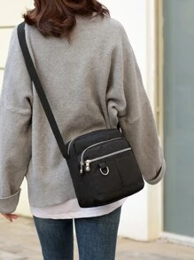 Women's Water Resistant Nylon Casual Crossbody Bag