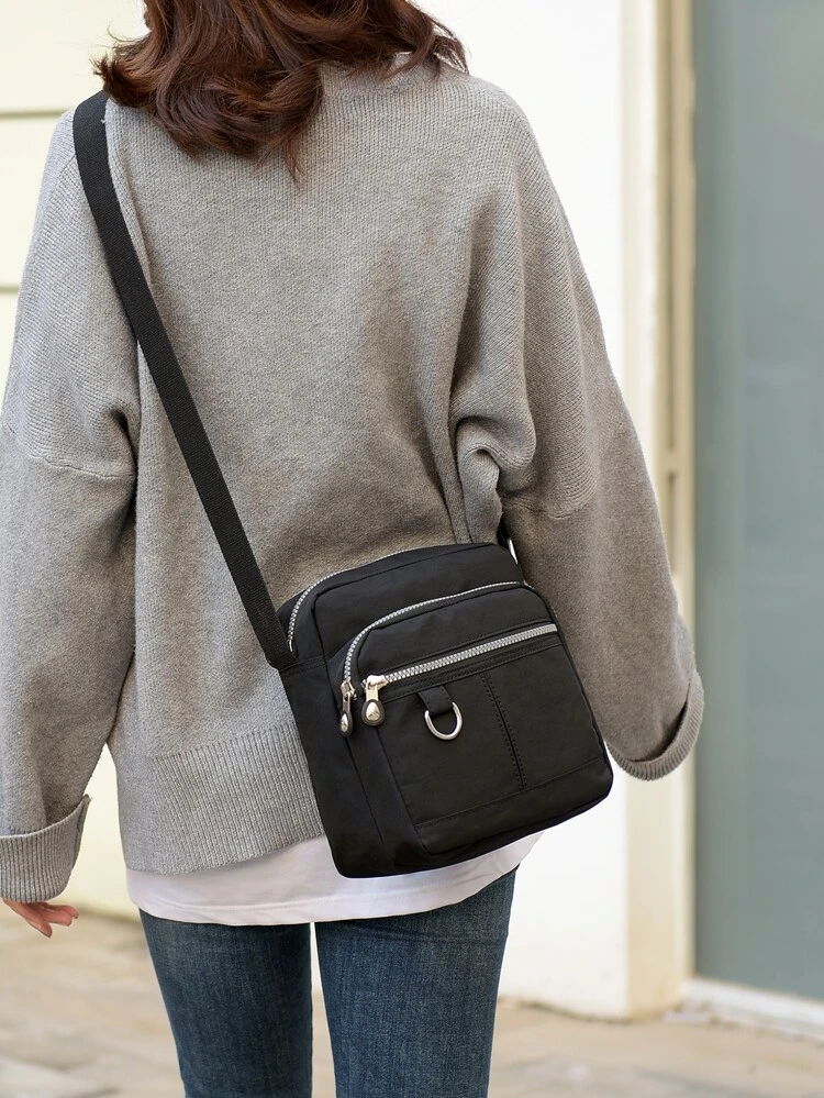 Women's Water Resistant Nylon Casual Crossbody Bag