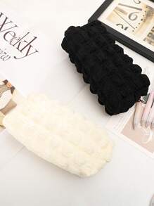 Túi bút chì trơn 1 cái - màu đen - Xem 4