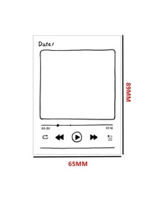 50pcs Cartoon Graphic Memo Pad - Multicolor - View 2