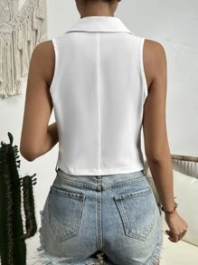 Firerie Lapel Collar Button Front Waistcoat