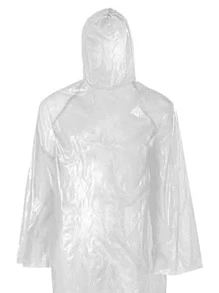 1pc Random Color Clear Portable Raincoat, Disposable Raincard For Outdoor Travel - Multicolor - View 10