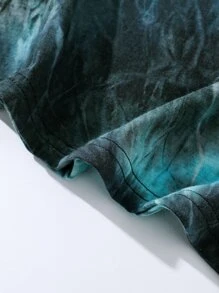 Manfinity EMRG Men Tie Dye Slogan Graphic Tee - Multicolor - View 4