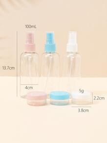 3入組100毫升空噴瓶和3入組面膜分裝瓶,旅行必備 - 彩色 - 查看 3
