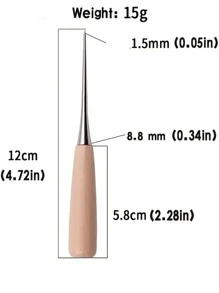 1入組木柄DIY縫紉錐
