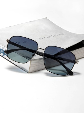 Hombres Gafas de sol montura metálica