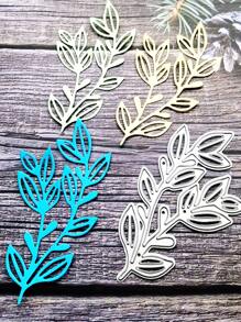 1入組樹葉形狀切割模具 - 銀色 - 查看 1